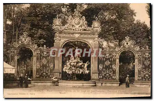 Ansichtskarte AK Nancy Place Stanislas grilles en fer forge de Jean lamour Fontaine d'Amphitrite