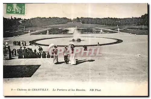 Ansichtskarte AK Chateau de Chantilly la Parterre et les Bassins