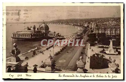 Cartes postales Nice la promenade des Anglais et le Palais de la Jetee