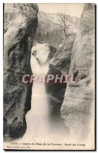 Cartes postales Ligne du Sud de la France Saut du Loup