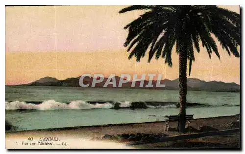 Cartes postales Cannes vue sur l'Esterel