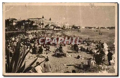 Cartes postales Cote d'Azur Cannes Alpes Maritimes la Plage de la Croisette