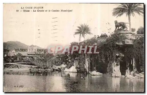 Ansichtskarte AK La Cote d'Azur nice la Grotte et le Casino Municipal