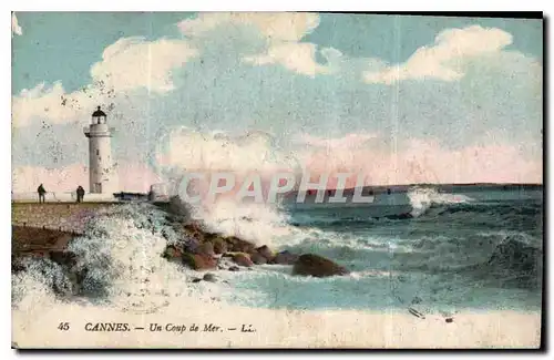 Cartes postales Cannes un coup de Mer Phare