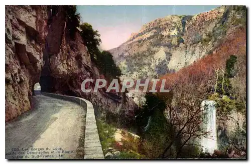 Ansichtskarte AK Les Gorges du Loup Cascade des Demoiselles et la Route Ligne du Sud France