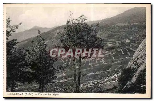 Ansichtskarte AK Peira Cava A M vue sur les Alpes