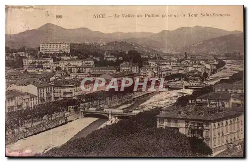 Cartes postales Nice la Vallee du Paillon prise de la Tour Saint Francois