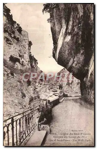 Ansichtskarte AK Ligne du Sud France Gorges du loup A M