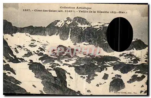 Cartes postales Cime des Gelas vallee de la Vesubie Alp Mar