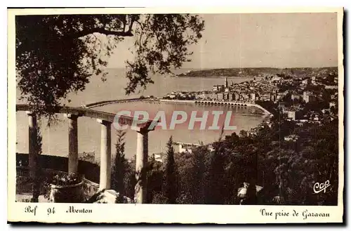 Cartes postales Menton vue prise de Garavan