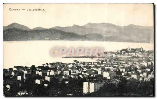 Cartes postales Cannes vue generale