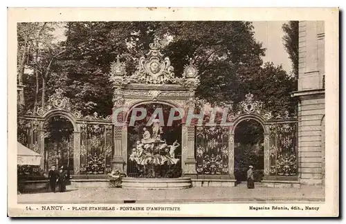 Ansichtskarte AK Nancy Place Stanislav Fontaine d'Amphitrite