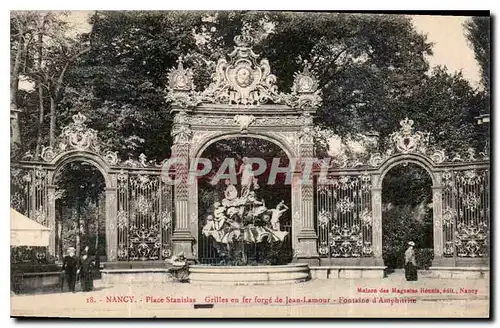 Ansichtskarte AK Nancy Place Stanislas Grilles en fer forge de Jean Lamour Fontaine d'Amphitrite