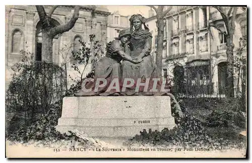 Ansichtskarte AK Nancy la Souvenir Monument en bronze par Paul Dubois