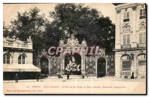 Ansichtskarte AK Nancy Place Stanislas Grilles en fer Forge de Jean Lamour Fontaine d'Amphitrite