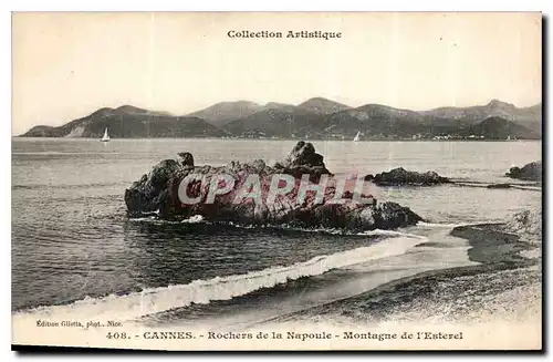 Cartes postales Cannes Rochers de la Napoule Montagne de l'Esterel