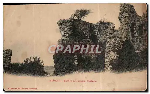 Cartes postales Blamont Ruines de l'ancien Chateau