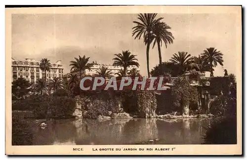 Cartes postales Nice la Grotte du Jardin du Roi Albert 1er