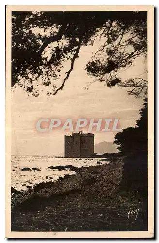 Ansichtskarte AK Cannes Alpes Maritimes Ile St Honorat Le Vieux Chateau