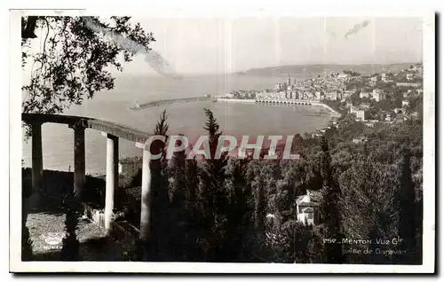 Cartes postales Menton Vue Generale prise de Garavan