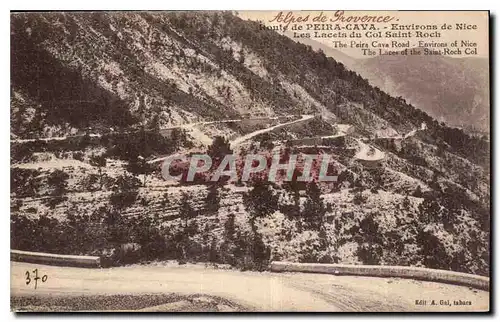 Ansichtskarte AK Route de Peira Cava Environs de Nice les Lacets du Col Saint Roch