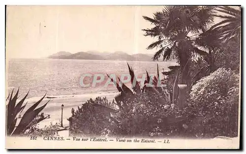 Cartes postales Cannes vue sur l'Esterel