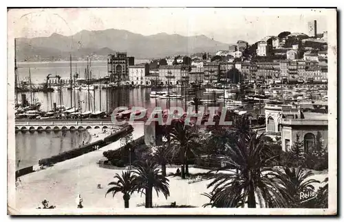 Cartes postales Cannes les Jardins de la Croisette et le Port