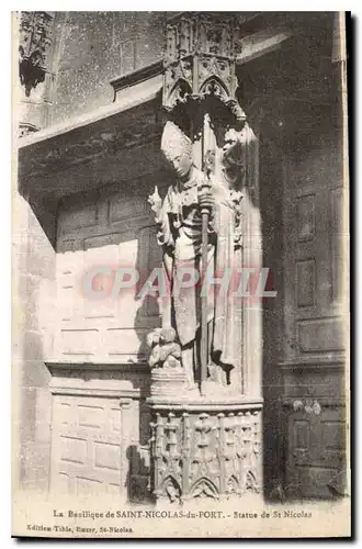 Cartes postales La Basilique de Saint Nicolas du Port Statue de St Nicolas