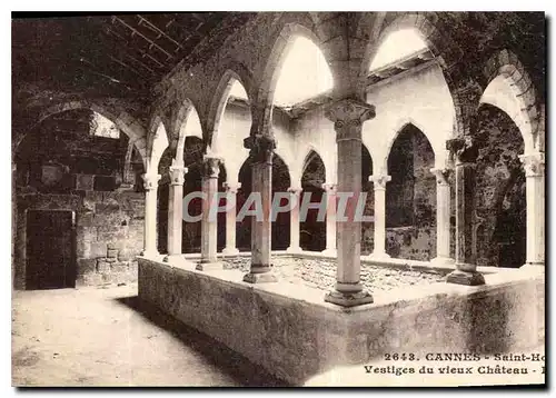 Cartes postales Cannes Saint Honorat Vestiges du Vieux Chateau