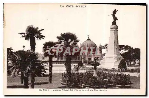 Ansichtskarte AK La Cote d'Azur Nice Jardin Albert Ier Monument du Centenaire