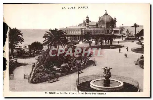 Ansichtskarte AK La Cote d'Azur Nice Jardin Albert 1er et Jetee Promenade