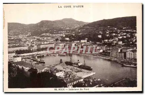 Cartes postales La Cote d'Azur Nice Interieur du Port