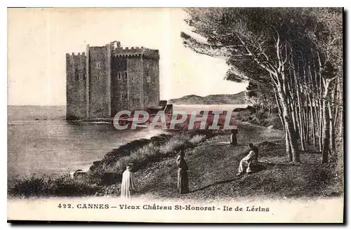 Cartes postales Cannes Vieux Chateau St Honorat Ile de Lerins