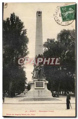 Cartes postales Nancy Monument Carnot