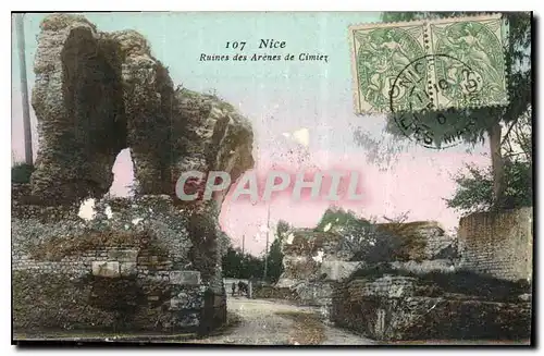 Cartes postales Nice Ruines des Arenes de Cimiez