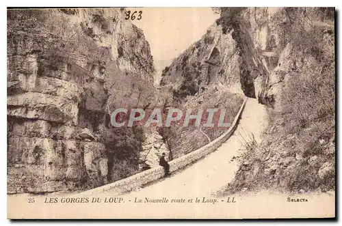 Ansichtskarte AK Les Gorges du Loup La Nouvelle route et le Loup