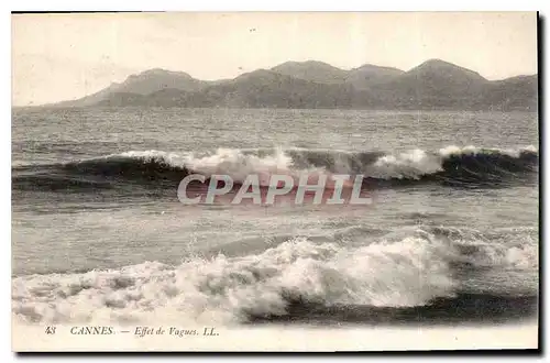 Ansichtskarte AK Cannes Effet de Vagues