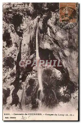 Cartes postales Cascade de Courmes Gorges du Loup A M