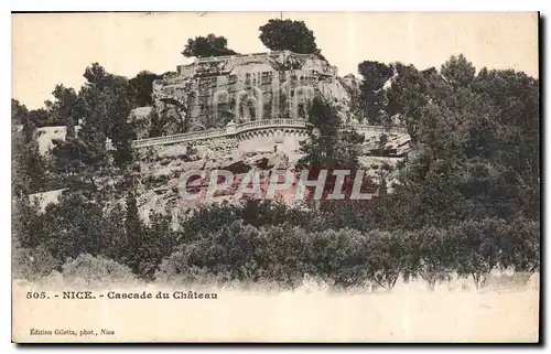 Cartes postales Nice Cascade du Chateau