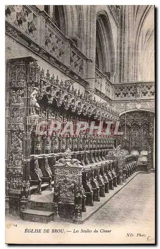 Ansichtskarte AK Eglise de Brou Les Stalles du Choeur