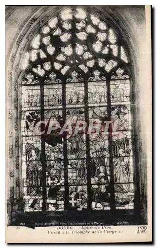 Cartes postales Bourg Eglise de Brou Vitrail le Triomphe de la vierge