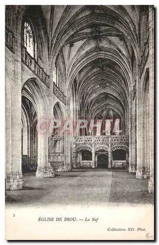 Cartes postales Eglise de Brou la Nef