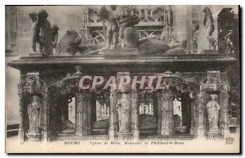 Cartes postales Bourg Eglise de Brou Mausolee de Philibert le Beau