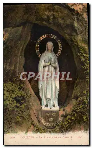 Cartes postales Lourdes la Vierge de la Grotte