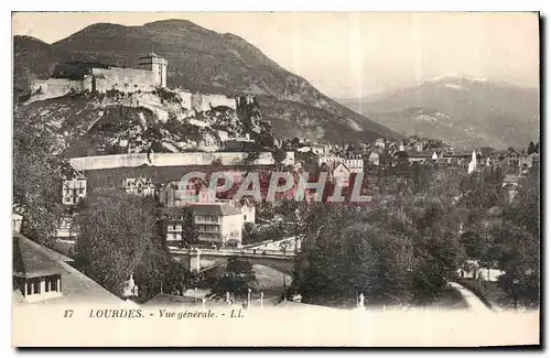 Cartes postales Lourdes vue generale