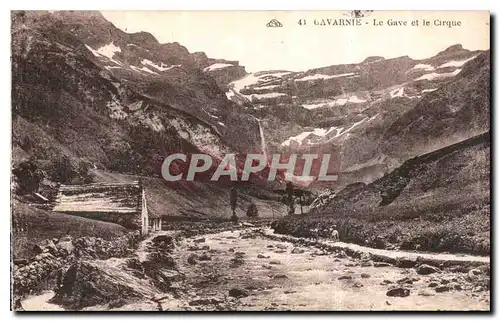 Cartes postales Gavarnie le Gave et le Cirque