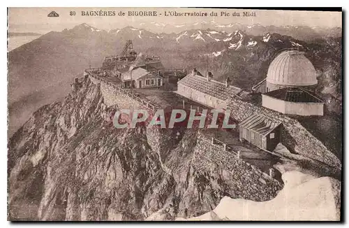 Ansichtskarte AK Begneres du Bigorre l'Observatoire du Pic du midi