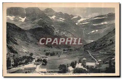 Cartes postales Gavarnie vue generale et le cirque