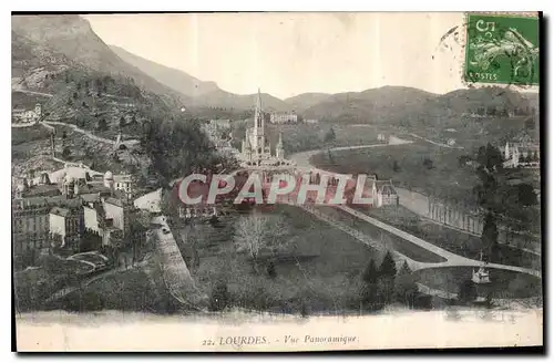 Cartes postales Lourdes vue panoramique