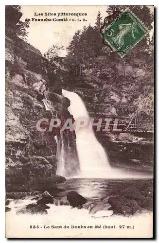 Cartes postales Les Sites pittoresques de Franche Comte Le Saut du Doubs en ete